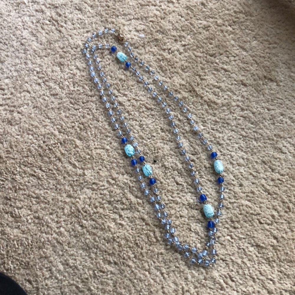 Long beaded necklace!